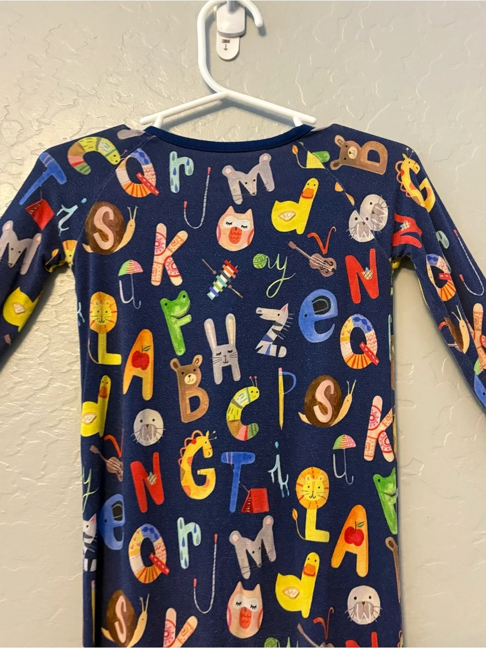Little Sleepies alphabet friends bamboo convertible pajamas 18-24 months